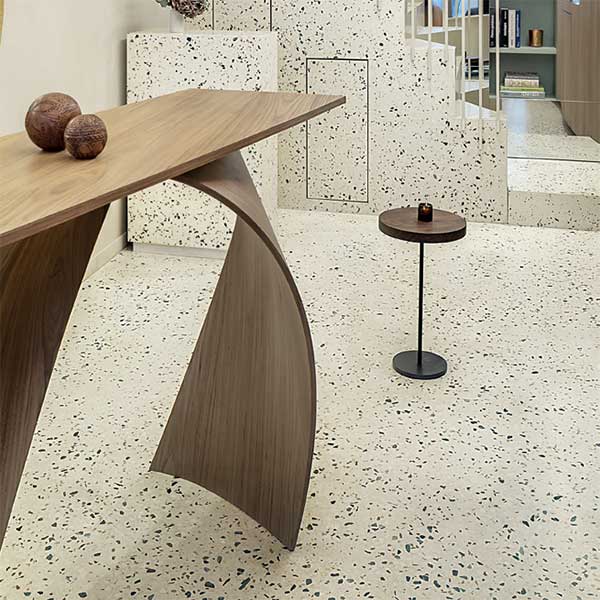 Polished terrazzo